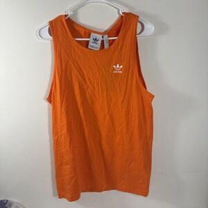 Adidas Essentials Mens' Extra Small  Trefoil Tank Top,  High Vis Orange